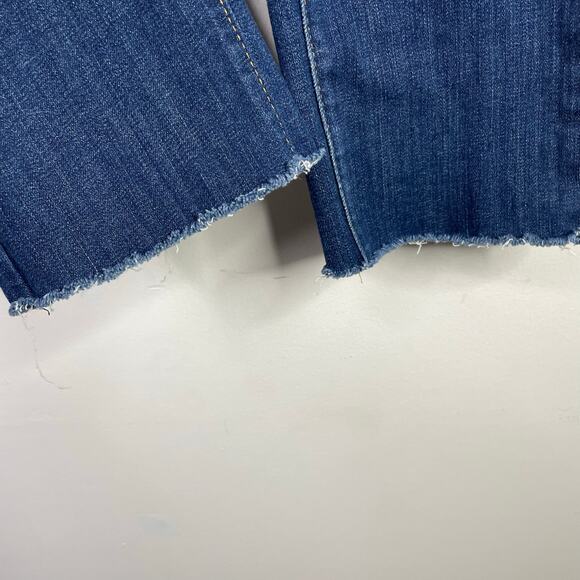 Spanx The Slim x Straight Tummy Slimming stretch Raw Hem Ankle Jeans womens 28 - Picture 5 of 11